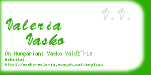 valeria vasko business card